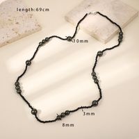 Wholesale Jewelry Simple Style Classic Style Solid Color Glass Necklace sku image 1