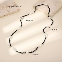 Wholesale Jewelry Simple Style Classic Style Solid Color Glass Necklace sku image 2