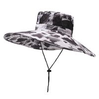 Men's Casual Simple Style Camouflage Wide Eaves Sun Hat sku image 8