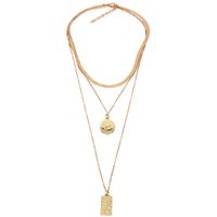 Simple Style Geometric Round Rectangle Alloy Chain Women's Pendant Necklace sku image 1