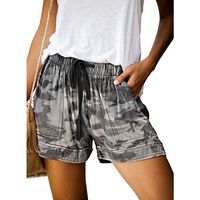 Women's Holiday Daily Simple Style Solid Color Camouflage Shorts Casual Pants Wide Leg Pants main image 7