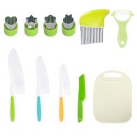 Casual Solid Color Plastic Chopping Board Fruit Knife 1 Set sku image 7