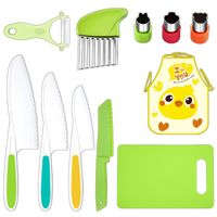 Casual Solid Color Plastic Chopping Board Fruit Knife 1 Set sku image 10