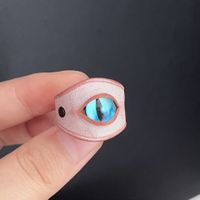 Retro Simple Style Eye Pu Leather Wholesale Rings main image 4