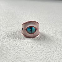 Retro Simple Style Eye Pu Leather Wholesale Rings sku image 1