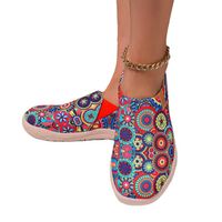 Women's Casual Flower Mushroom Round Toe Canvas Shoes main image 4