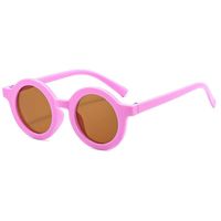 Cute Solid Color Tr Round Frame Full Frame Kids Sunglasses sku image 10