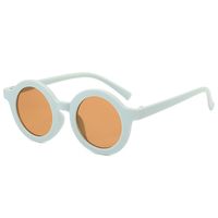 Cute Solid Color Tr Round Frame Full Frame Kids Sunglasses sku image 8