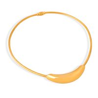 304 Stainless Steel Simple Style Classic Style Plating Solid Color Choker sku image 3
