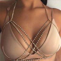 1 Piece Fashion Geometric Rhinestone Women's Body Chain sku image 2