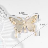 Lady Butterfly Alloy Artificial Gemstones Women's Brooches main image 2