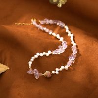 Elegant Sweet Geometric Freshwater Pearl Opal Women's Bracelets Necklace main image 4
