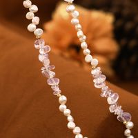 Elegant Sweet Geometric Freshwater Pearl Opal Women's Bracelets Necklace main image 5