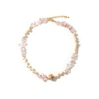 Elegant Sweet Geometric Freshwater Pearl Opal Women's Bracelets Necklace sku image 2