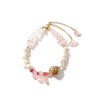 Elegant Sweet Geometric Freshwater Pearl Opal Women's Bracelets Necklace sku image 1