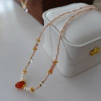 Elegant Retro Geometric Natural Stone Freshwater Pearl Copper Women's Bracelets Necklace sku image 39