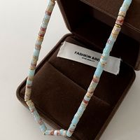 Elegant Retro Geometric Natural Stone Freshwater Pearl Copper Women's Bracelets Necklace sku image 28