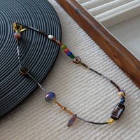 Elegant Retro Geometric Natural Stone Freshwater Pearl Copper Women's Bracelets Necklace sku image 68