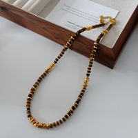 Elegant Retro Geometric Natural Stone Freshwater Pearl Copper Women's Bracelets Necklace sku image 69