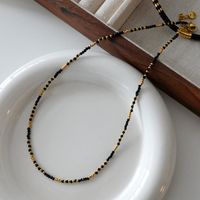 Elegant Retro Geometric Natural Stone Freshwater Pearl Copper Women's Bracelets Necklace sku image 25