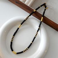 Elegant Retro Geometric Natural Stone Freshwater Pearl Copper Women's Bracelets Necklace sku image 61