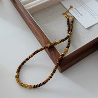 Elegant Retro Geometric Natural Stone Freshwater Pearl Copper Women's Bracelets Necklace sku image 67