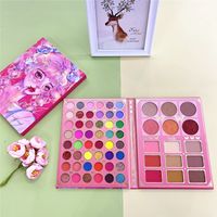 Casual Cute Multicolor Human Cartoon Paper Shading Powder Blusher Highlight sku image 1