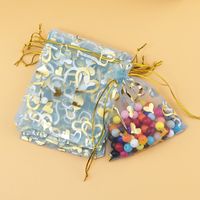 Casual Simple Style Heart Shape Organza Jewelry Packaging Bags main image 4