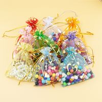 Casual Simple Style Heart Shape Organza Jewelry Packaging Bags main image 2