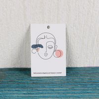 Simple Style Stripe Coated Paper Jewelry Packaging Cardboard sku image 11