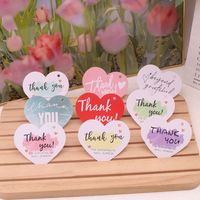 Simple Style Letter Heart Shape Paper Daily Card main image 1