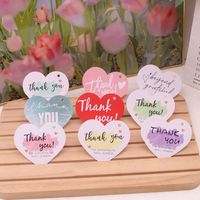Simple Style Letter Heart Shape Paper Daily Card main image 6