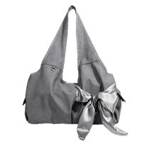 Women's Large Pu Leather Solid Color Streetwear Bowknot Magnetic Buckle Shoulder Bag main image 4