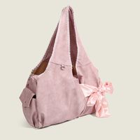 Women's Large Pu Leather Solid Color Streetwear Bowknot Magnetic Buckle Shoulder Bag main image 3
