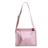 Women's Medium Pu Leather Solid Color Vintage Style Classic Style Zipper Crossbody Bag main image 2