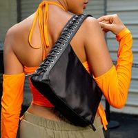 Women's Small Polyester Solid Color Streetwear Zipper Underarm Bag sku image 1