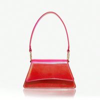 Women's Medium Pu Leather Gradient Color Solid Color Streetwear Square Flip Cover Underarm Bag sku image 1