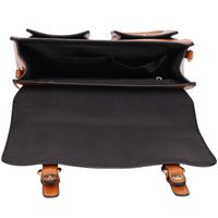 Women's Medium Pu Leather Solid Color Vintage Style Preppy Style Lock Clasp Shoulder Bag main image 5
