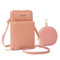 Women's Small Pu Leather Solid Color Basic Classic Style Zipper Phone Wallets main image 8