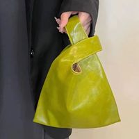 Women's Small Pu Leather Solid Color Vintage Style Classic Style Open Shopping Bags main image 3