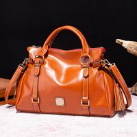 Women's Small Pu Leather Solid Color Vintage Style Classic Style Zipper Crossbody Bag sku image 8