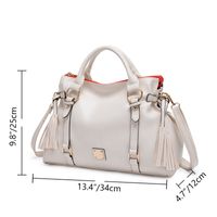 Women's Small Pu Leather Solid Color Vintage Style Classic Style Zipper Crossbody Bag main image 2