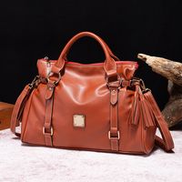 Women's Small Pu Leather Solid Color Vintage Style Classic Style Zipper Crossbody Bag sku image 9