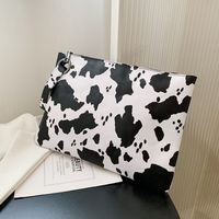Women's Small Pu Leather Cows Zebra Leopard Vintage Style Classic Style Square Zipper Clutch Bag sku image 1