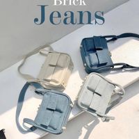 Women's Small Denim Solid Color Classic Style Streetwear Zipper Crossbody Bag main image 7