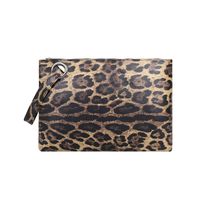 Women's Small Pu Leather Cows Zebra Leopard Vintage Style Classic Style Square Zipper Clutch Bag sku image 3