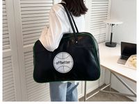 Unisex Basic Classic Style Letter Solid Color Pu Leather Travel Bags sku image 2