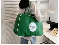 Unisex Basic Classic Style Letter Solid Color Pu Leather Travel Bags sku image 3