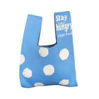 Women's Medium Polyester Letter Polka Dots Vintage Style Classic Style Open Shopping Bags main image 3