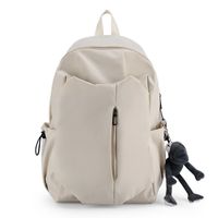 Waterproof 20 Inch Solid Color School Daily School Backpack main image 5